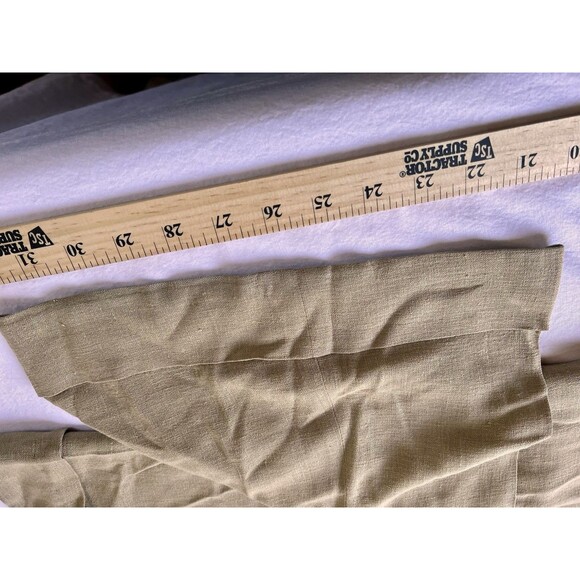 Akris Linen Pants Tan Switzerland Size 10 Wide Leg - Picture 10 of 15